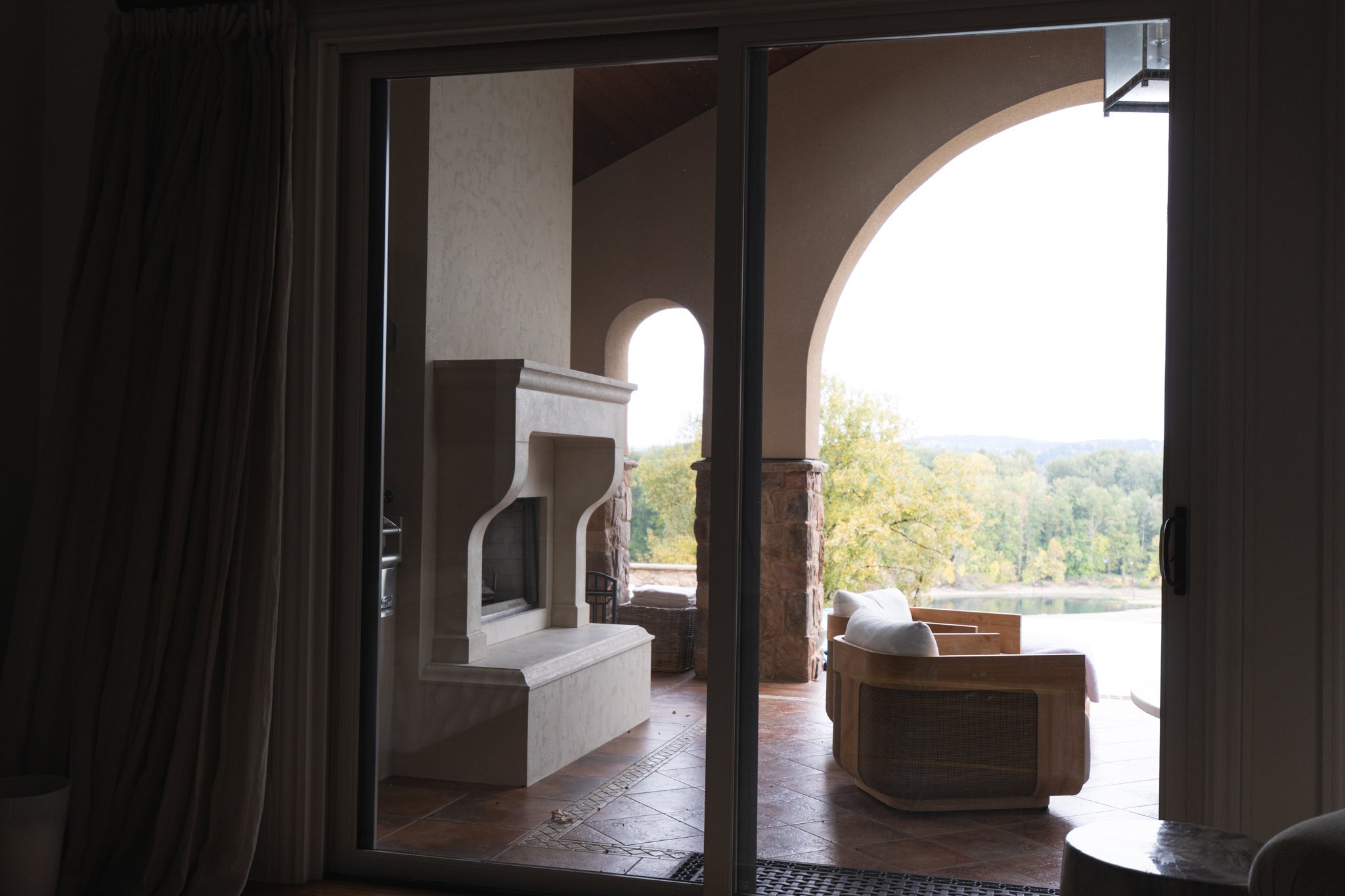 Luxurious living space with cast limestone fireplace — article thumbnail for 'How Cast Limestone Defines Luxury Living'