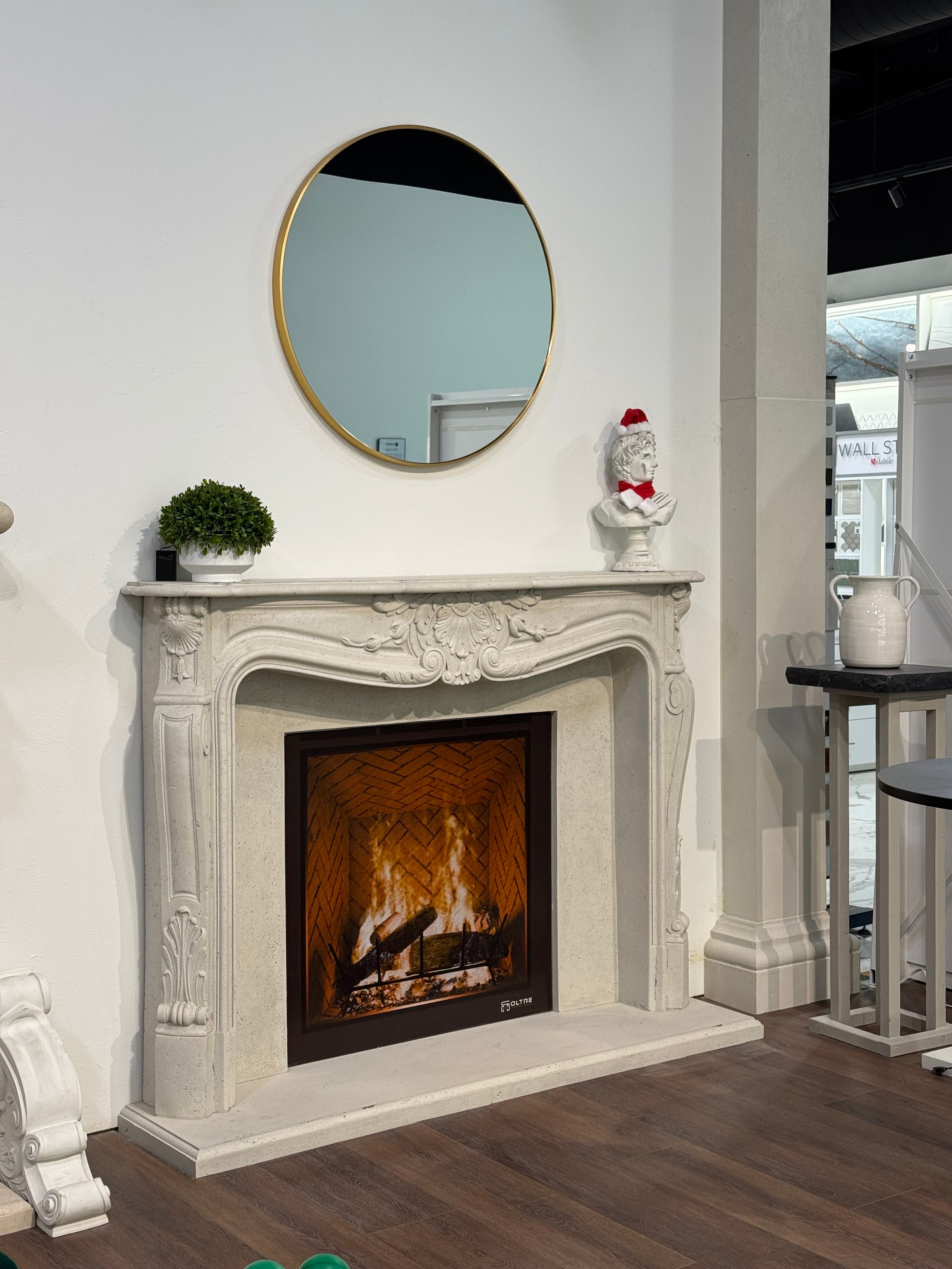 Louis XV Cast Limestone Surround