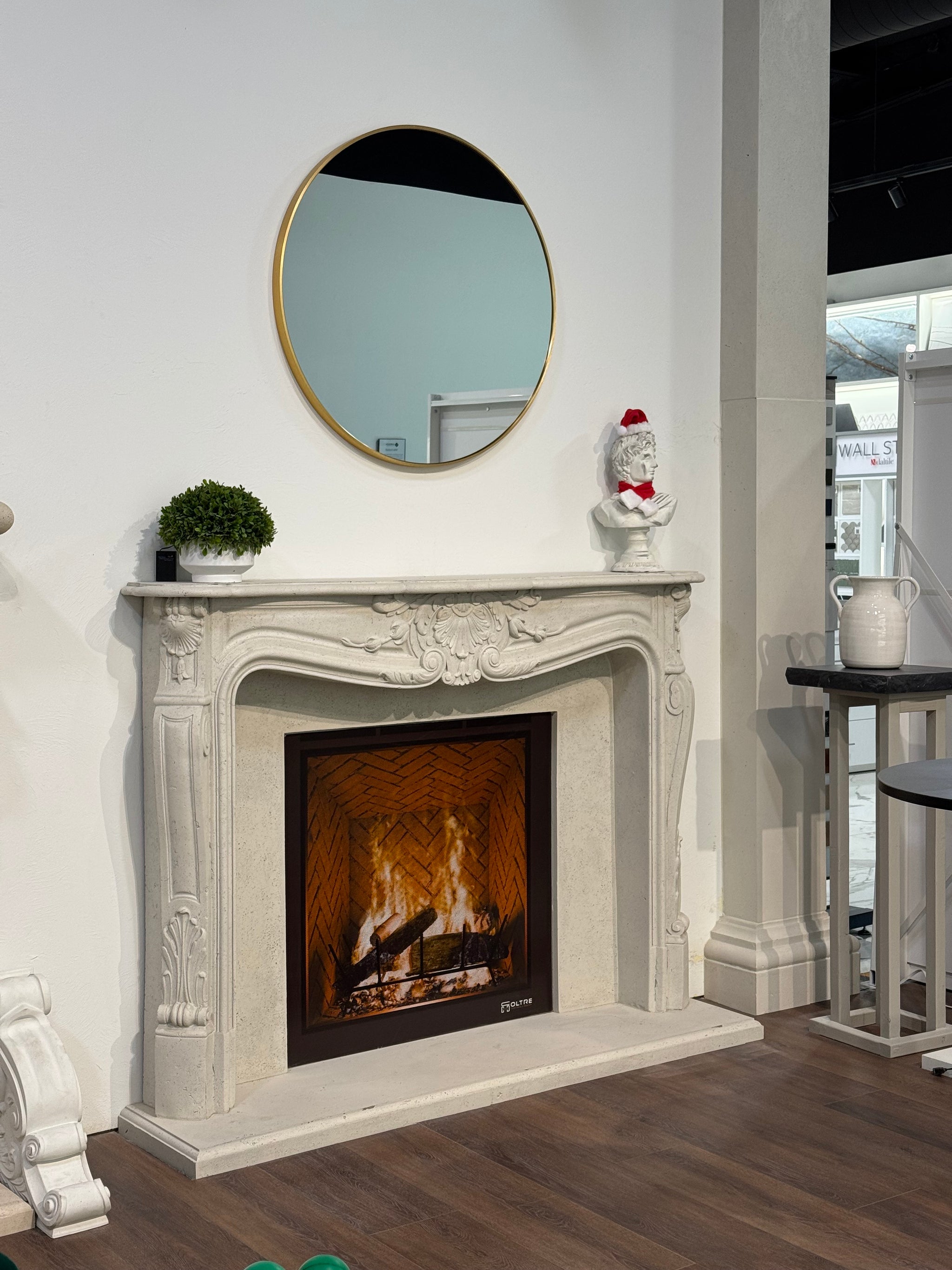 Louis XV Cast Limestone Surround