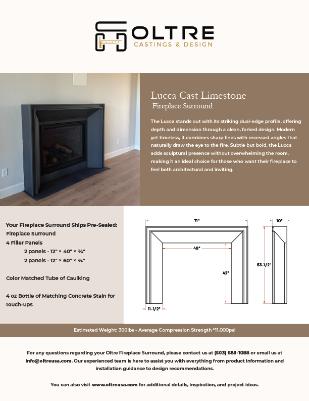 Lucca Cast Limestone Surround