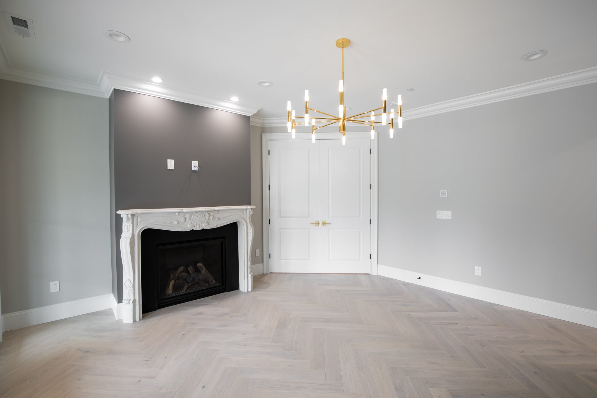 Louis XV Cast Limestone Surround