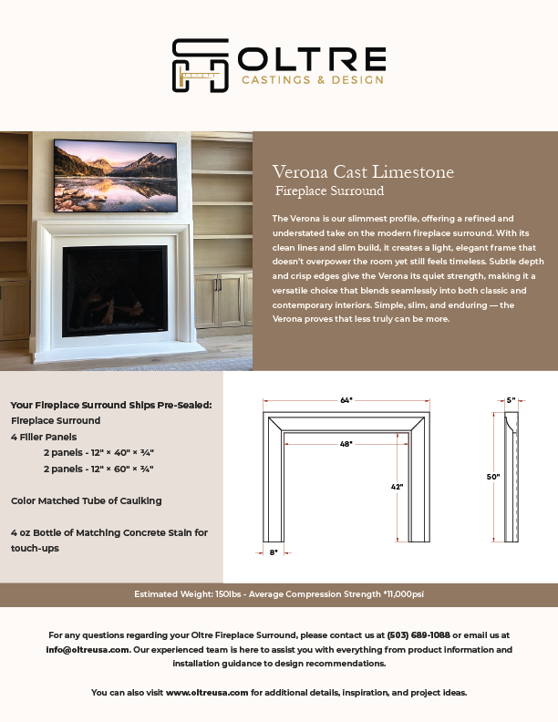 Verona Cast Limestone Surround